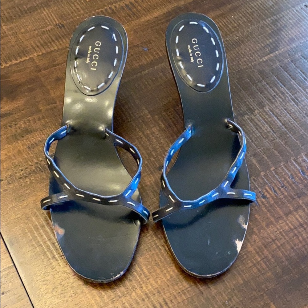 Gucci bamboo heel sandals